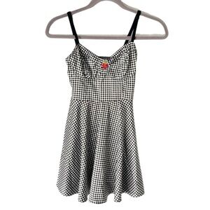Urban Outfitters Women's XS Cooperative Gilly Gingham Cherry Bustier Pin-Up